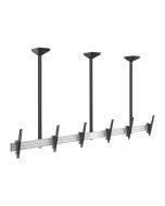 Equip Pro - Klammer - für 3 LCD-Anzeigen - Kunststoff, Aluminium, Stahl - Schwarz, Silber - Bildschirmgröße: 114.3-127 cm (45"-50")