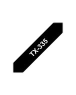 Brother TX - Weiß auf Schwarz - Rolle (1,2 cm) 1 Kassette(n) laminiertes Band