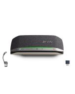 Poly HP Poly Sync 20+M Speakerphone USB-C/A Adapter, PC, Schwarz, 0,715 m, Berührung, 86 dB, Windows 10, Windows 11