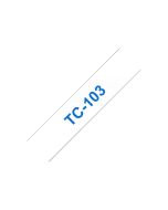 Brother TC103 - 12 mm x 7.7 m - blau auf durchsichtig