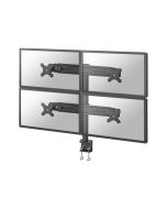 Neomounts FPMA-D700D4 - Befestigungskit - Voll beweglich - für 4 LCD-Anzeigen - Schwarz - Bildschirmgröße: 48.3-76.2 cm (19"-30")