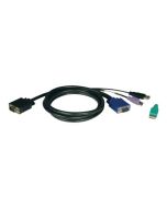 Eaton Tripp Lite Series 6ft USB / PS2 Cable Kit for KVM Switches B040 / B042 Series KVMs 6' - Tastatur- / Video- / Maus- (KVM-)