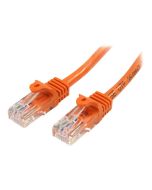 StarTech.com CAT5e Cable - 10 m Orange Ethernet Cable - Snagless - CAT5e Patch Cord - CAT5e UTP Cable - RJ45 Network Cable - Patch-Kabel - RJ-45 (M)