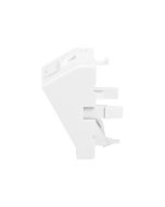 DIGITUS Frontplatte, 1-Port, 45 x 45 mm, abgewinkelt, für Rahmen DN-93802-5-SH
