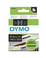 Dymo D1 - Selbstklebend - Weiß auf Schwarz - Rolle (1,9 cm x 7 m)