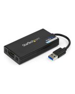 StarTech.com USB 3.0 to HDMI Adapter, 4K 30Hz Ultra HD, DisplayLink Certified, USB Type-A to HDMI Display Adapter Converter for Monitor, External Video & Graphics Card, Mac & Windows - USB to HDMI Adapter (USB32HD4K)