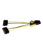StarTech.com 15cm SATA Strom auf 8 pin PCI Express Grafikkarten Stromkabel - PCIe Y-Kabel Adapter - Stromkabel - SATA-Stromstecker (M)