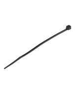 StarTech.com 4"(10cm) Cable Ties, 1/16"(2mm) wide, 7/8"(22mm) Bundle Diameter, 18lb(8kg) Tensile Strength, Nylon Self Locking Zip Ties with Curved Tip, 94V-2/UL Listed, 100 Pack, Black - Nylon 66 Plastic - TAA (CBMZT4B)