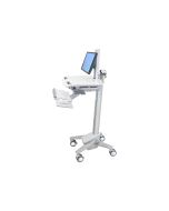 Ergotron sv40 - Wagen - Konstante Krafttechnologie - für LCD-Display / PC-Ausrüstung - mit LCD-Drehpunkt - verriegelbar - medizinisch - Aluminium, verzinker Stahl, hochwertiger Kunststoff - Grau, weiß, Polished Aluminum - Bildschirmgröße: bis zu 61 cm (bi