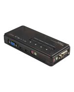 StarTech.com 4 Port VGA / USB KVM Switch inkl. Kabel und Audio