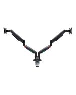Kensington SmartFit One-Touch Height Adjustable Dual Monitor Arm - Befestigungskit - einstellbarer Arm - für 2 Monitore - Aluminium, Kunststoff, Stahl - Bildschirmgröße: 33-86.4 cm (13"-34")