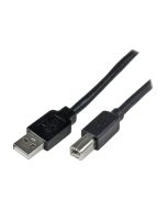 StarTech.com 20m aktives USB 2.0 A auf B Kabel - Stecker/Stecker - USB Druckerkabel 1x USB A / 1x USB B - Schwarz - USB-Kabel - USB Typ B (M)