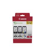 Canon PG-545XL x2 /CL-546XL Multi Pack - 3er-Pack - Hohe Ergiebigkeit - Schwarz, Farbe (Cyan, Magenta, Gelb)