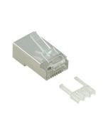 VALUE Netzwerkanschluss - RJ-45 (M) - abgeschirmt - CAT 6e - durchsichtig (Packung mit 10)