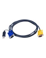 ATEN 2L-5206UP - Video- / USB-Kabel - 15-polig SPHD (M)
