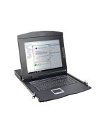 DIGITUS 17" LCD KVM-Konsole, 16-Port VGA, türkische Tastatur