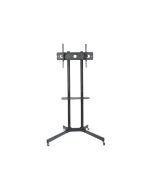 Techly Aufstellung - für Flachbildschirm - Schwarz - Bildschirmgröße: 76.2-165.1 cm (30"-65")