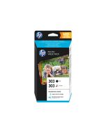HP 303 Photo Value Pack - Glänzend - 2er-Pack - 4 ml - Schwarz, Farbe (Cyan, Magenta, Gelb)
