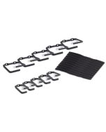 APC Kabel-Management-Ringe (5 große und 5 kleine Ringe), Montageset, Schwarz, 590 g