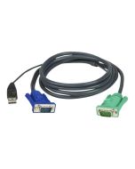 ATEN 2L-5201U - Tastatur- / Video- / Maus- (KVM-)