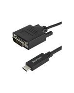 StarTech.com 3.3 ft / 1 m USB-C to DVI Cable - USB Type-C Video Adapter Cable - 1920 x 1200 - Black (CDP2DVIMM1MB)