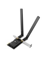 TP-LINK AX1800 Wi-Fi 6 Bluetooth 5.2 PCIe Adapter, Eingebaut, Kabellos, PCI Express, WLAN / Bluetooth, 1800 Mbit/s, Schwarz