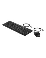 HP 225 - Tastatur-und-Maus-Set - USB - Schwarz