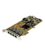 StarTech.com 4 Port Gigabit Power over Ethernet PCI Express Netzwerkkarte - PSE / PoE PCIe NIC - 4-fach (Quad)