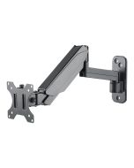 Manhattan TV & Monitor Mount, Wall, Spring Arm, 1 screen, Screen Sizes: 17-32", Black, VESA 75x75 to 100x100mm, Max 8kg, Height Adjustable Swivel Arm (3 pivots)