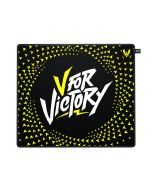 Cherry XTRFY GP5 Vitality Black, Schwarz, Weiß, Gelb, Abbildung, Polyester, Gummi, Anti-Rutsch-Basis, Gaming-Mauspad