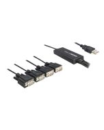 Delock USB 2.0 > 4 x Serial Adapter - Serieller Adapter