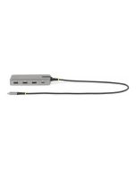 StarTech.com USB-C Triple-Monitor Multiport Adapter, Dual 4K 60Hz + 4k 30Hz HDMI & DisplayPort, 3-Port USB 10Gbps Hub, 100W Power Delivery Pass-Through, GbE, 2ft Cable, Mini Dock - Travel Laptop Docking Station (117B-USBC-MULTIPORT)