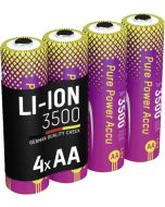 Ansmann 1312-0042, 3500 mAh, Lithium, AA, 1,5 V, Mehrfarbig, 4 Stück(e)