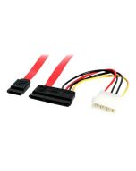 StarTech.com 45cm SATA Daten- und Stromkabel mit LP4 Molex - SATA-Kabel - Serial ATA 150/300/600 - SATA Combo (R)