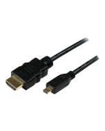 StarTech.com High-Speed-HDMI-Kabel mit Ethernet - HDMI a auf HDMI-Micro d 3m Adapterkabel (Stecker/Stecker)