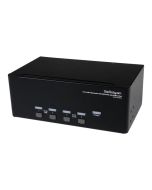 StarTech.com 4 Port Dreifach Monitor DVI USB KVM Switch mit Audio und USB 2.0 Hub