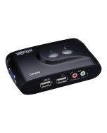 Eaton Tripp Lite series 2-Port Desktop Compact USB KVM Switch with Audio & Cable Kit