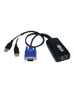 Eaton Tripp Lite Series USB (2) Server Interface Unit Virtual Media KVM Switch HD15 USB RJ45 - Tastatur/Video/Maus/USB-Adapter - HD-15 (VGA)