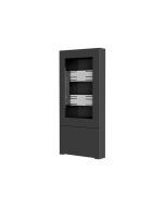 Chief Impact Floor Kiosks Series LF50UBP - Aufstellung - für LCD / AV System - verriegelbar - Schwarz - Bildschirmgröße: 127 cm (50")