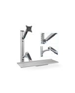 DIGITUS Arbeitsplatz (Monitor, Tastatur, Maus) Wandmontage