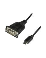 StarTech.com USB-C auf Seriell Adapter - USB C zu RS232 Kabel - USB Typ C auf DB9 Kabeladapter - Windows / MacOS / Linux kompatibel - Kabel USB / seriell - DB-9 (M)