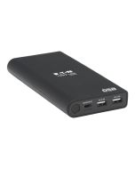 Eaton Tripp Lite Series Portable Charger - 2x USB-A, USB-C with PD Charging, 20,100mAh Power Bank, Lithium-Ion, USB-IF, Black - Powerbank - 20100 mAh - 57 Watt - 3 A - USB BC 1.2 - 3 Ausgabeanschlussstellen (USB Typ A, 24 pin USB-C)