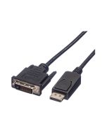 ROLINE Videokabel - DisplayPort (M) zu DVI-D (M)