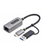 StarTech.com 2.5GbE USB-C to Ethernet Adapter with USB-A Converter