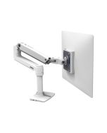 Ergotron LX - Befestigungskit (Gelenkarm, Spannbefestigung für Tisch, Stange, Erweiterungshalterung) - für LCD-Display - Aluminium, Stahl - weiß - Bildschirmgröße: bis zu 86,4 cm (bis zu 34 Zoll)