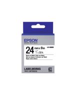 Epson LabelWorks LK-6WBN - Schwarz auf Weiß - Rolle (2,4 cm x 9 m)