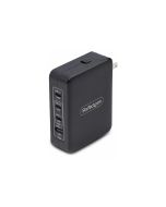 StarTech.com 140W USB-C Wall Charger, USB-C/USB-A, PD GaN Power Adapter - Netzteil - GaN-Technologie - 140 Watt - 5 A - Power Delivery 3.1 - 4 Ausgabeanschlussstellen (USB, 3 x USB-C)