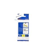Brother TZe-S261 - Extra starker Klebstoff - Schwarz auf Weiß - Rolle (3,6 cm x 8 m)