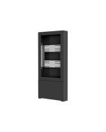 Chief Impact 55" Floor Standing Kiosk - Portrait Orientation - Black - Aufstellung - für LCD / AV System - verriegelbar - Schwarz - Bildschirmgröße: 139.7 cm (55")
