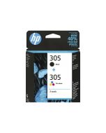 HP 305 - 2er-Pack - Schwarz, Farbe (Cyan, Magenta, Gelb)